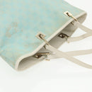 GUCCI GG Canvas Tote Bag Light Blue Gold 002 1098 Auth 99662-6