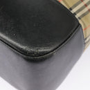 Burberrys Nova Check Tote Bag Canvas Beige Auth 99685-16