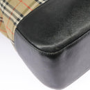 Burberrys Nova Check Tote Bag Canvas Beige Auth 99685-17