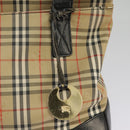 Burberrys Nova Check Tote Bag Canvas Beige Auth 99685-19