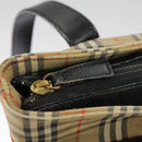 Burberrys Nova Check Tote Bag Canvas Beige Auth 99685-20