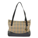 Burberrys Nova Check Tote Bag Canvas Beige Auth 99685-13