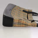 Burberrys Nova Check Tote Bag Canvas Beige Auth 99685-3