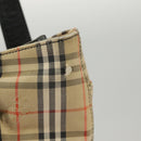 Burberrys Nova Check Tote Bag Canvas Beige Auth 99685-7