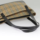 Burberrys Nova Check Tote Bag Canvas Beige Auth 99685-5