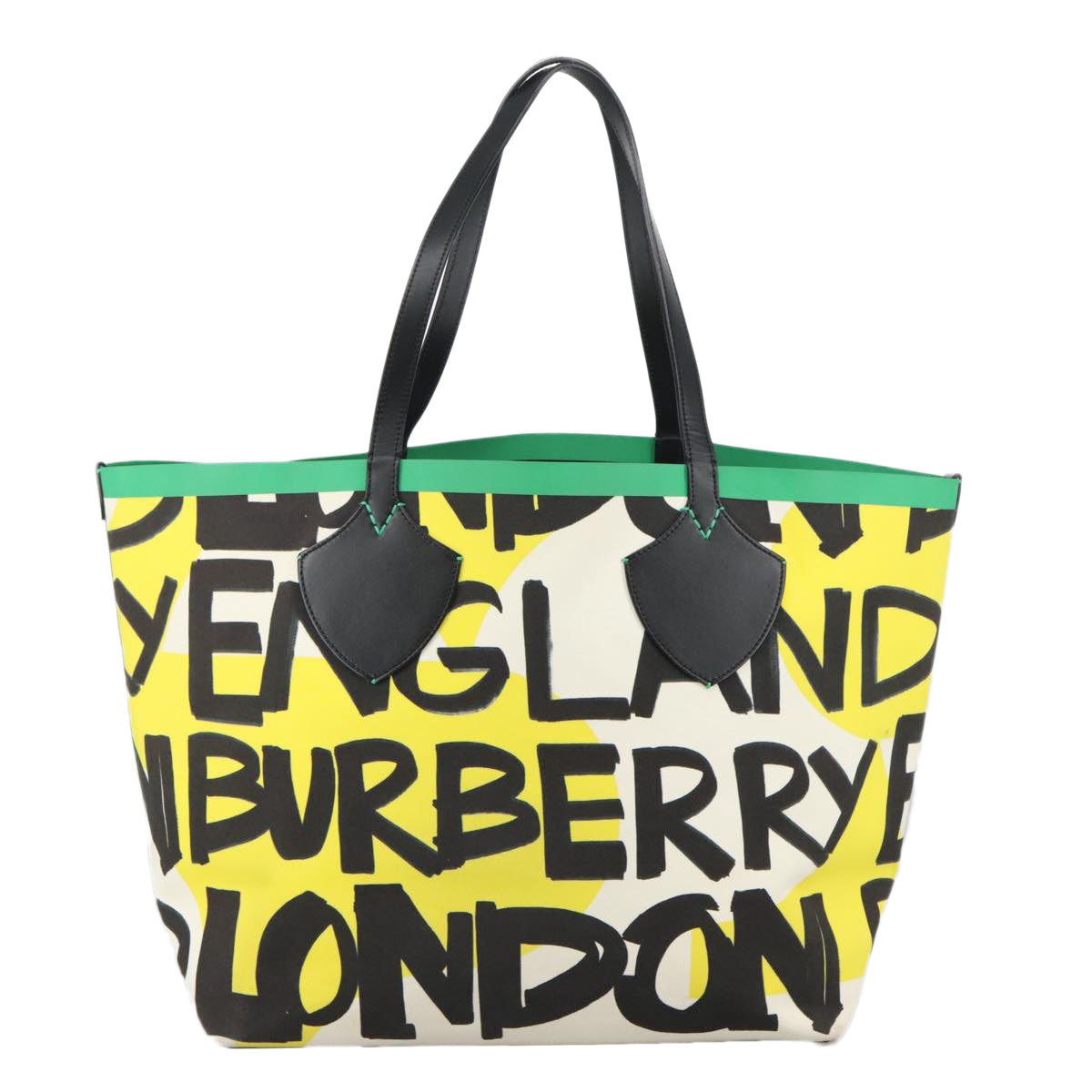 BURBERRY Graffiti Tote Bag Canvas Multicolor Auth 99692 - 0