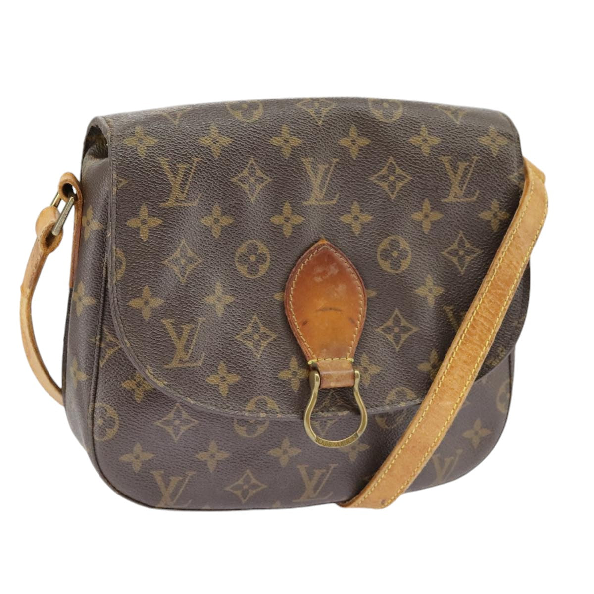 LOUIS VUITTON Monogram Saint Cloud GM Shoulder Bag M51242 LV Auth 99725