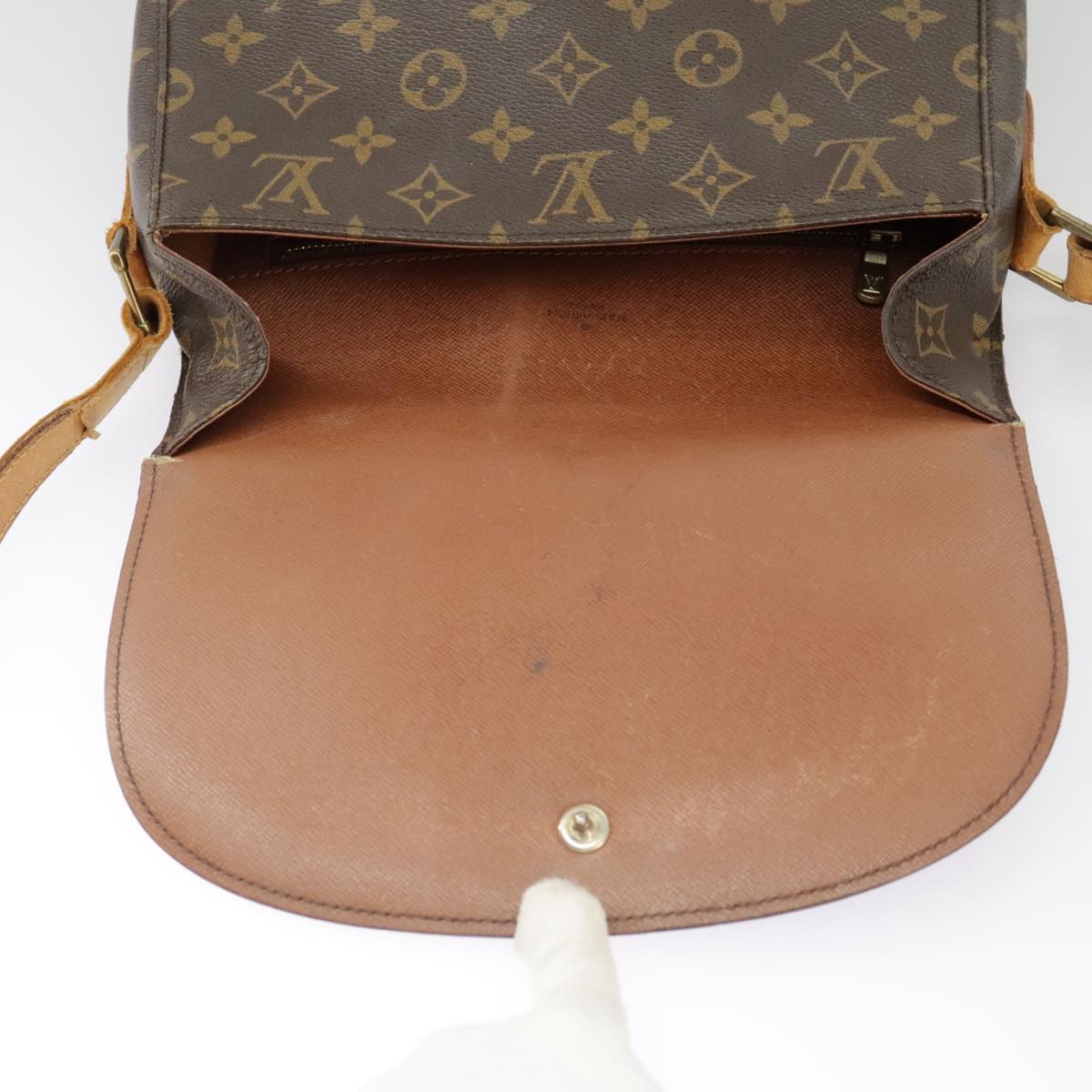 LOUIS VUITTON Monogram Saint Cloud GM Shoulder Bag M51242 LV Auth 99725