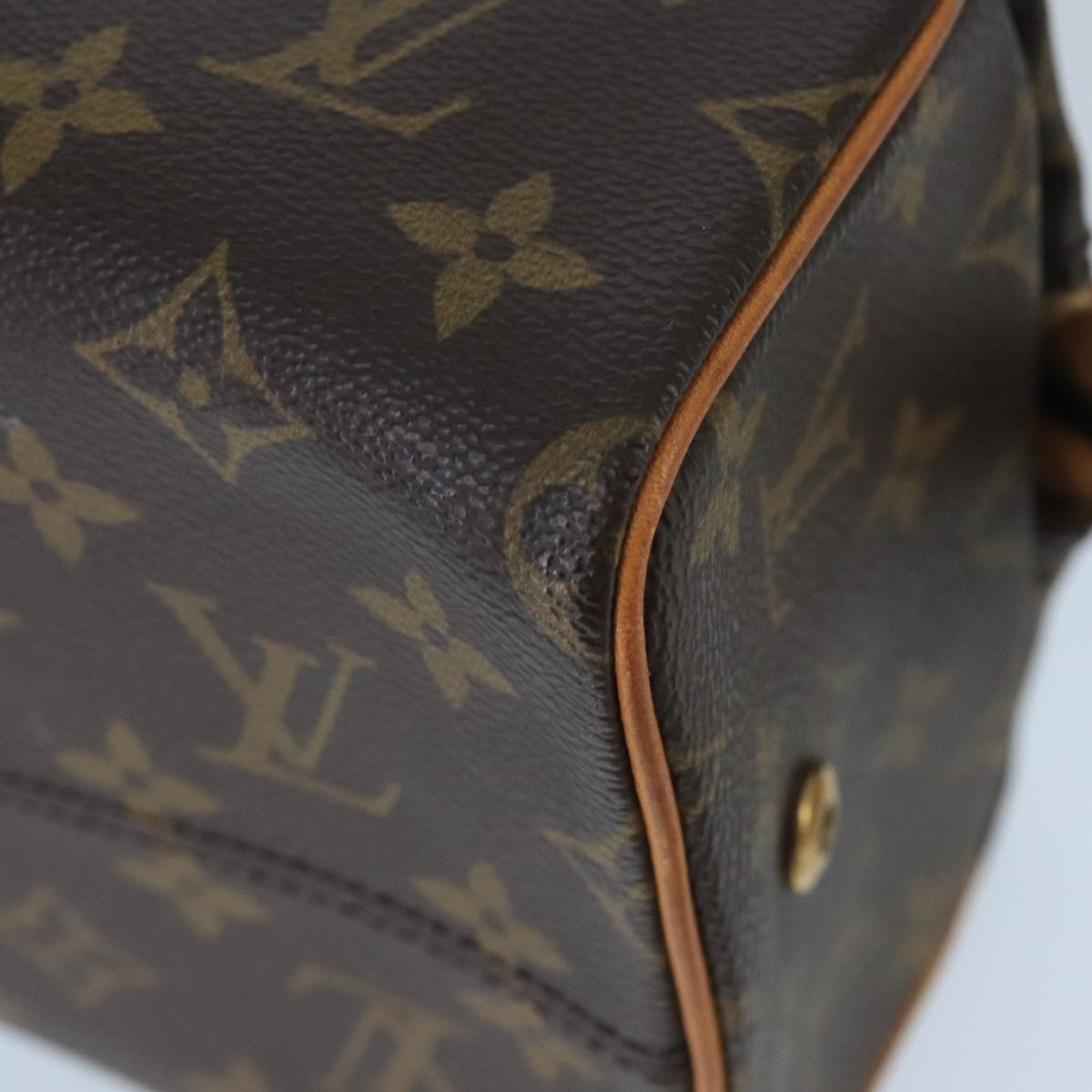 LOUIS VUITTON Monogram Trousse Patte Pression Cosmetic Pouch M47636 Auth 99730