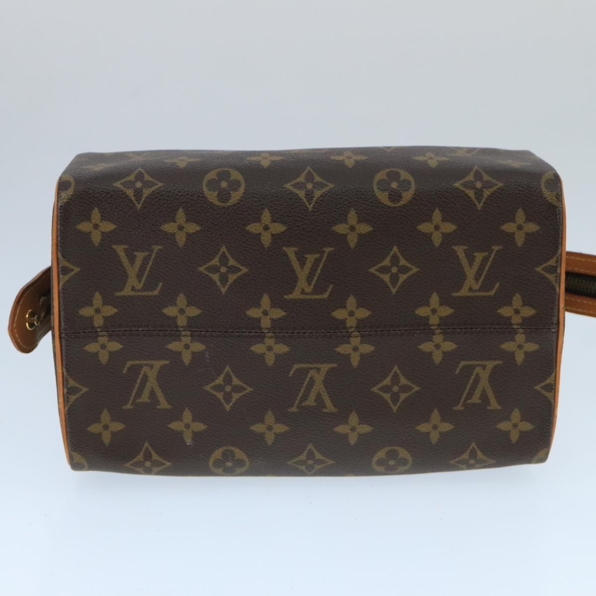 LOUIS VUITTON Monogram Trousse Patte Pression Cosmetic Pouch M47636 Auth 99730