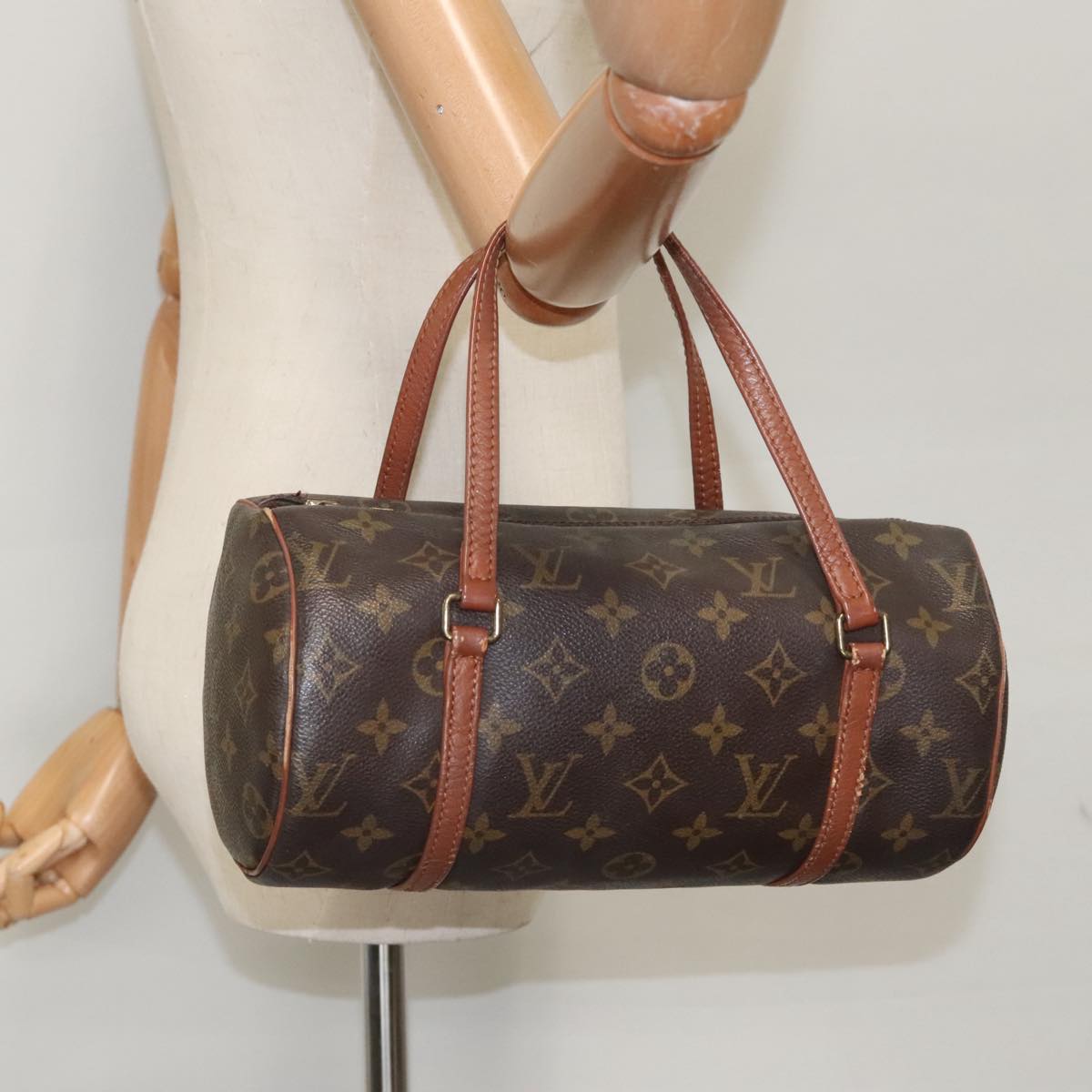 LOUIS VUITTON Monogram Papillon 26 Hand Bag M51386 LV Auth 99745