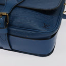 LOUIS VUITTON Epi Cartouchiere MM Shoulder Bag Blue M52245 LV Auth 99747-15
