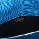 LOUIS VUITTON Epi Cartouchiere MM Shoulder Bag Blue M52245 LV Auth 99747-21