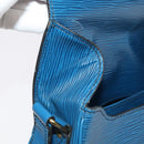 LOUIS VUITTON Epi Cartouchiere MM Shoulder Bag Blue M52245 LV Auth 99747-22