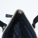 BURBERRY Nova Check Hand Bag Canvas Beige Black Auth 99751-20