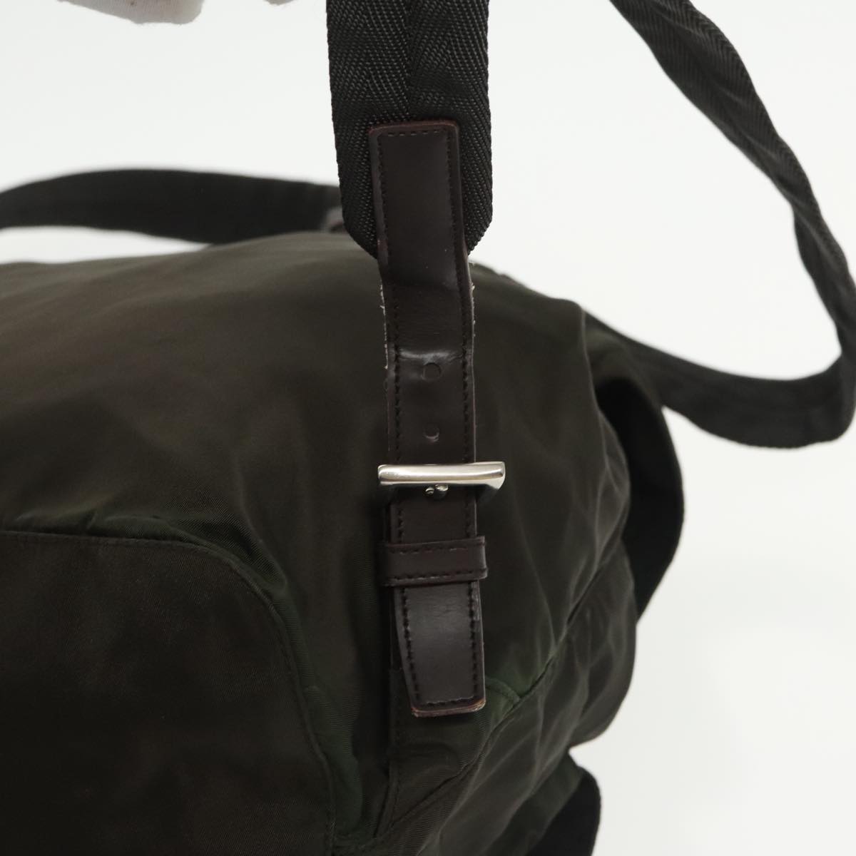 PRADA Backpack Nylon Khaki Auth 99752