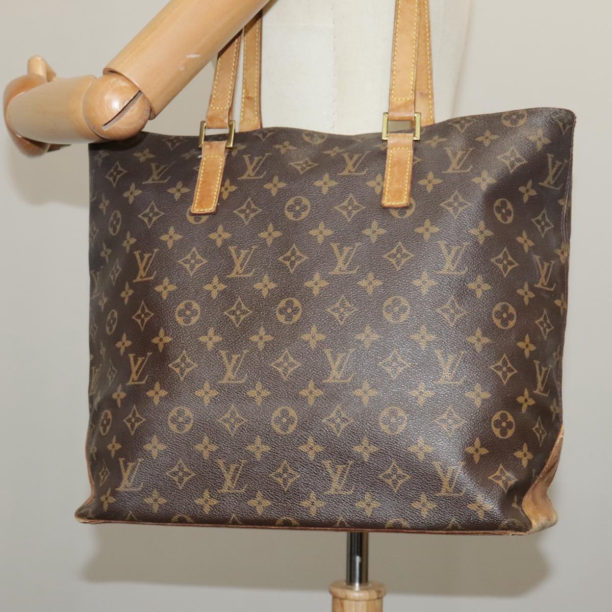 LOUIS VUITTON Monogram Cabas Mezzo Tote Bag M51151 LV Auth 99758