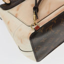 LOUIS VUITTON Monogram Vernis Hot Spring Snow Backpack White M53548 Auth 99762-18