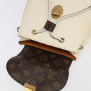 LOUIS VUITTON Monogram Vernis Hot Spring Snow Backpack White M53548 Auth 99762-20