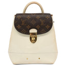 LOUIS VUITTON Monogram Vernis Hot Spring Snow Backpack White M53548 Auth 99762-13