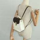 LOUIS VUITTON Monogram Vernis Hot Spring Snow Backpack White M53548 Auth 99762-26