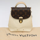LOUIS VUITTON Monogram Vernis Hot Spring Snow Backpack White M53548 Auth 99762-12