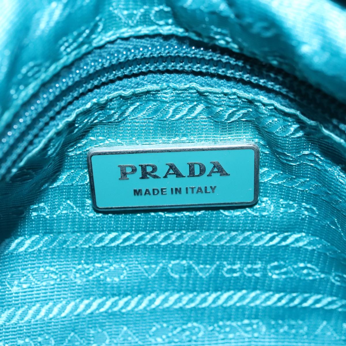 PRADA Hand Bag Nylon 2way Blue Auth 99765