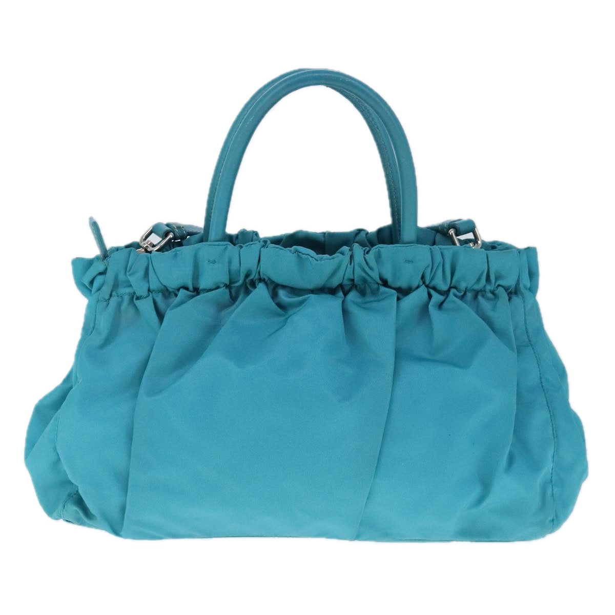 PRADA Hand Bag Nylon 2way Blue Auth 99765 - 0