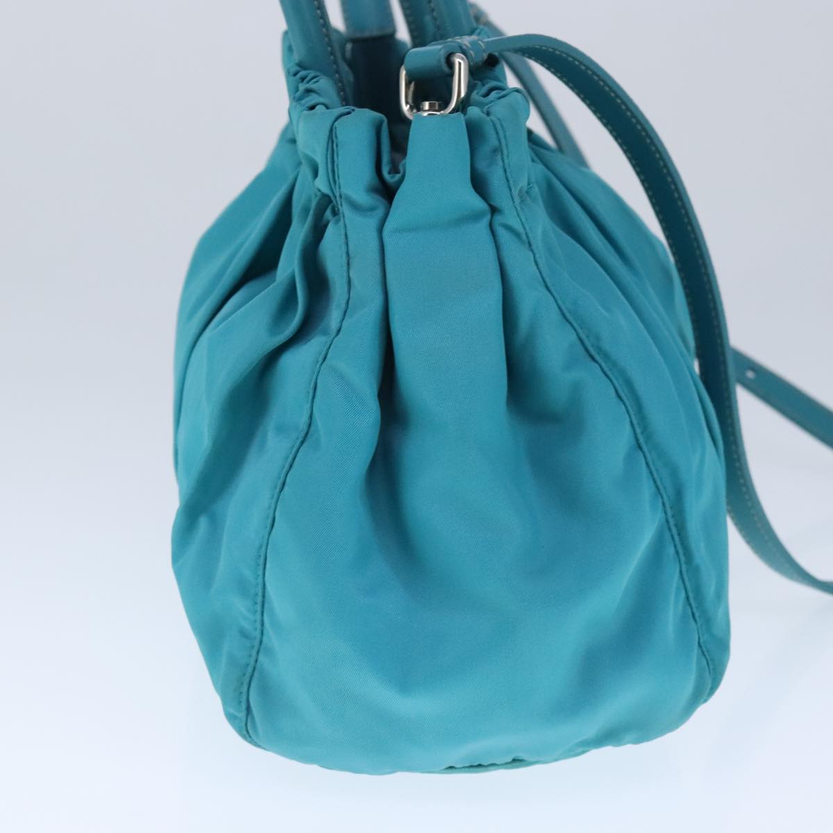 PRADA Hand Bag Nylon 2way Blue Auth 99765