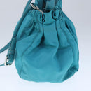 PRADA Hand Bag Nylon 2way Blue Auth 99765-4