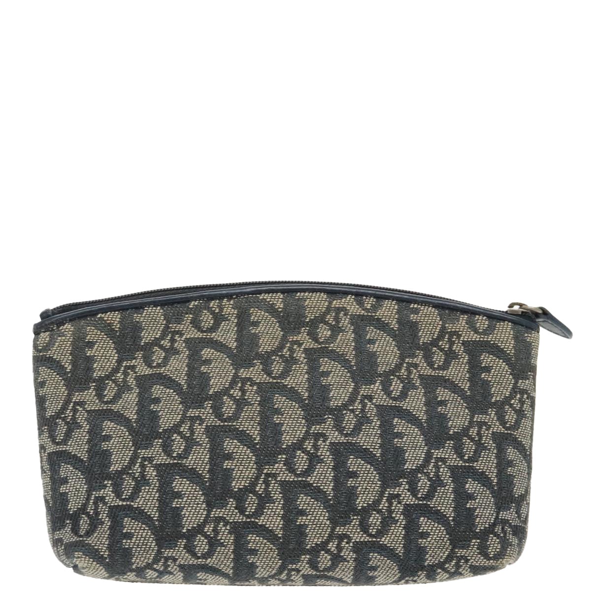 Christian Dior Trotter Canvas Pouch Navy Auth 99769 - 0