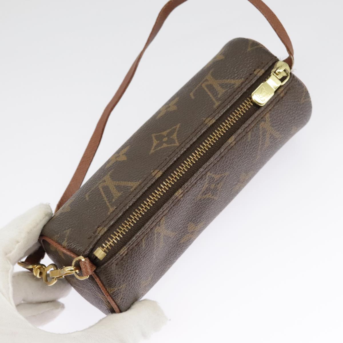 LOUIS VUITTON Monogram Papillon Pouch LV Auth 99779