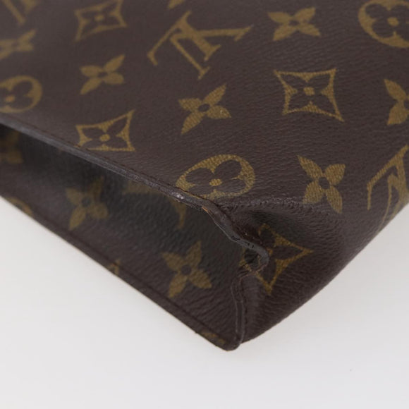 LOUIS VUITTON Monogram Poche Toilette 26 Pouch M47542 LV Auth 99784