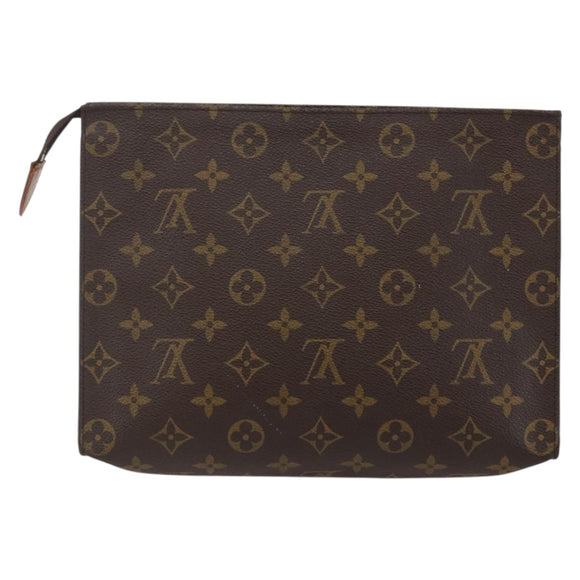 LOUIS VUITTON Monogram Poche Toilette 26 Pouch M47542 LV Auth 99784