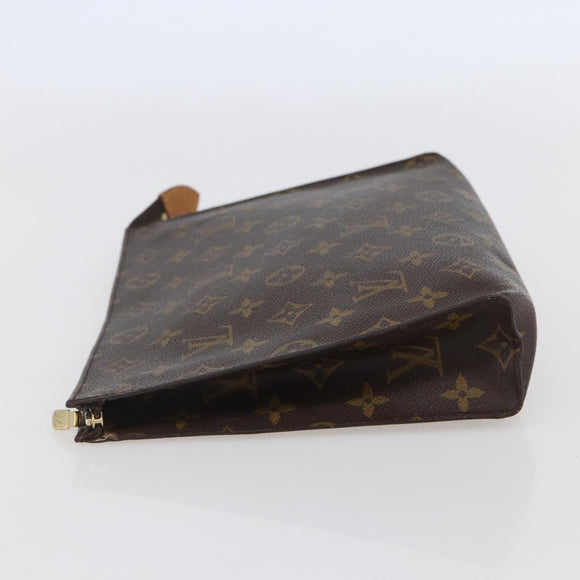 LOUIS VUITTON Monogram Poche Toilette 26 Pouch M47542 LV Auth 99784