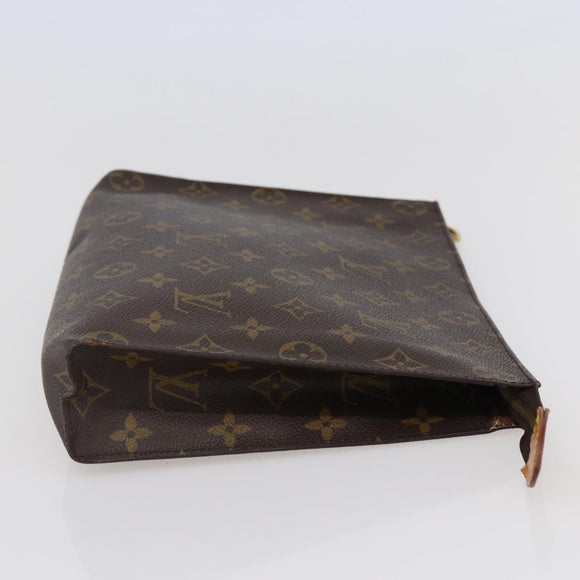 LOUIS VUITTON Monogram Poche Toilette 26 Pouch M47542 LV Auth 99784