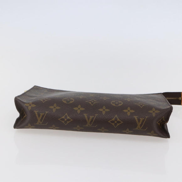 LOUIS VUITTON Monogram Poche Toilette 26 Pouch M47542 LV Auth 99784