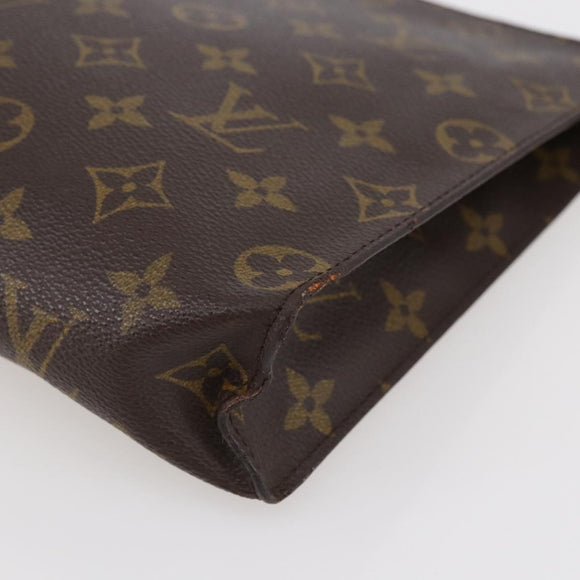 LOUIS VUITTON Monogram Poche Toilette 26 Pouch M47542 LV Auth 99784