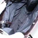 BURBERRY Nova Check Shoulder Bag Canvas Beige Silver Auth 99800-12