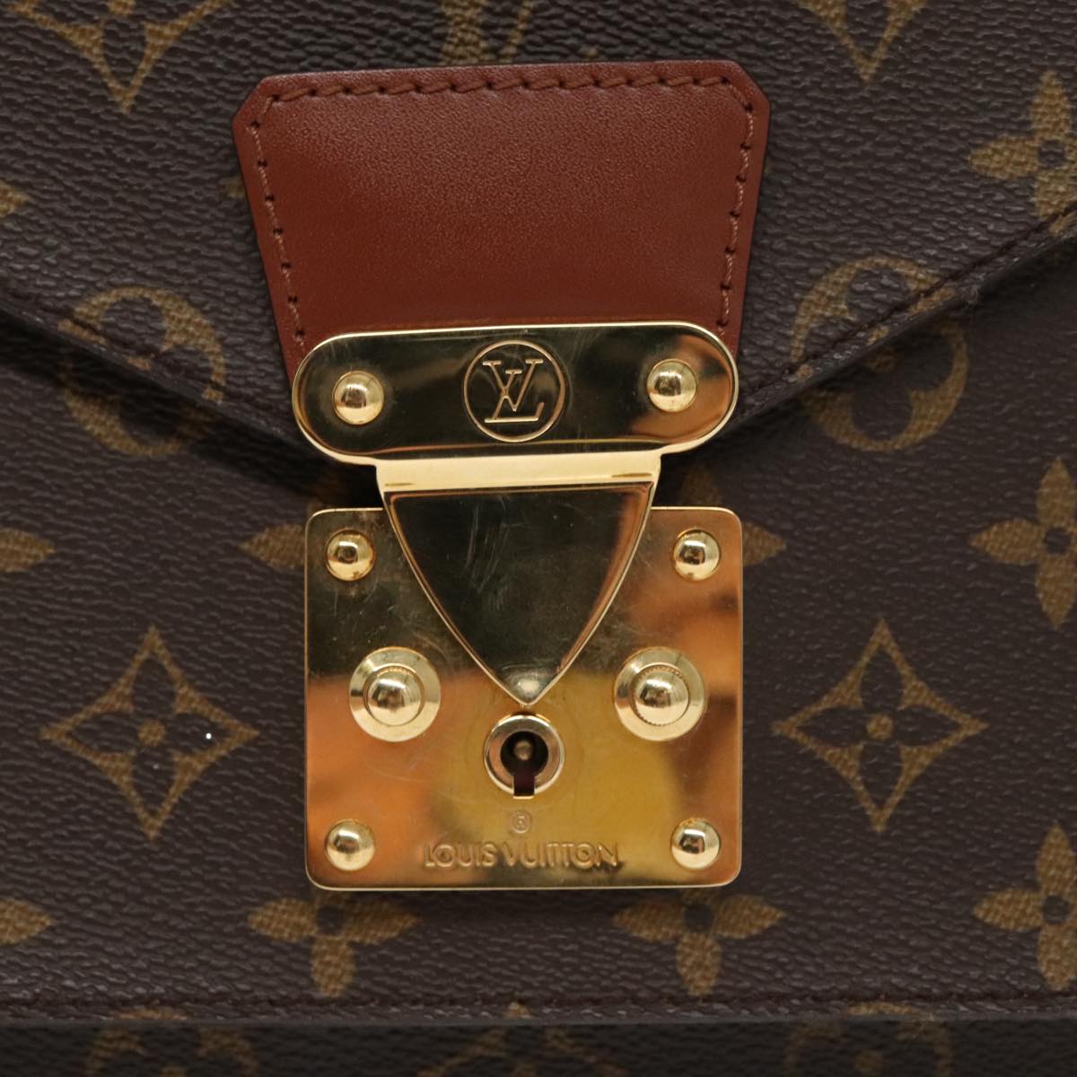 LOUIS VUITTON Monogram Monceau 28 Hand Bag 2way M51185 LV Auth 99802