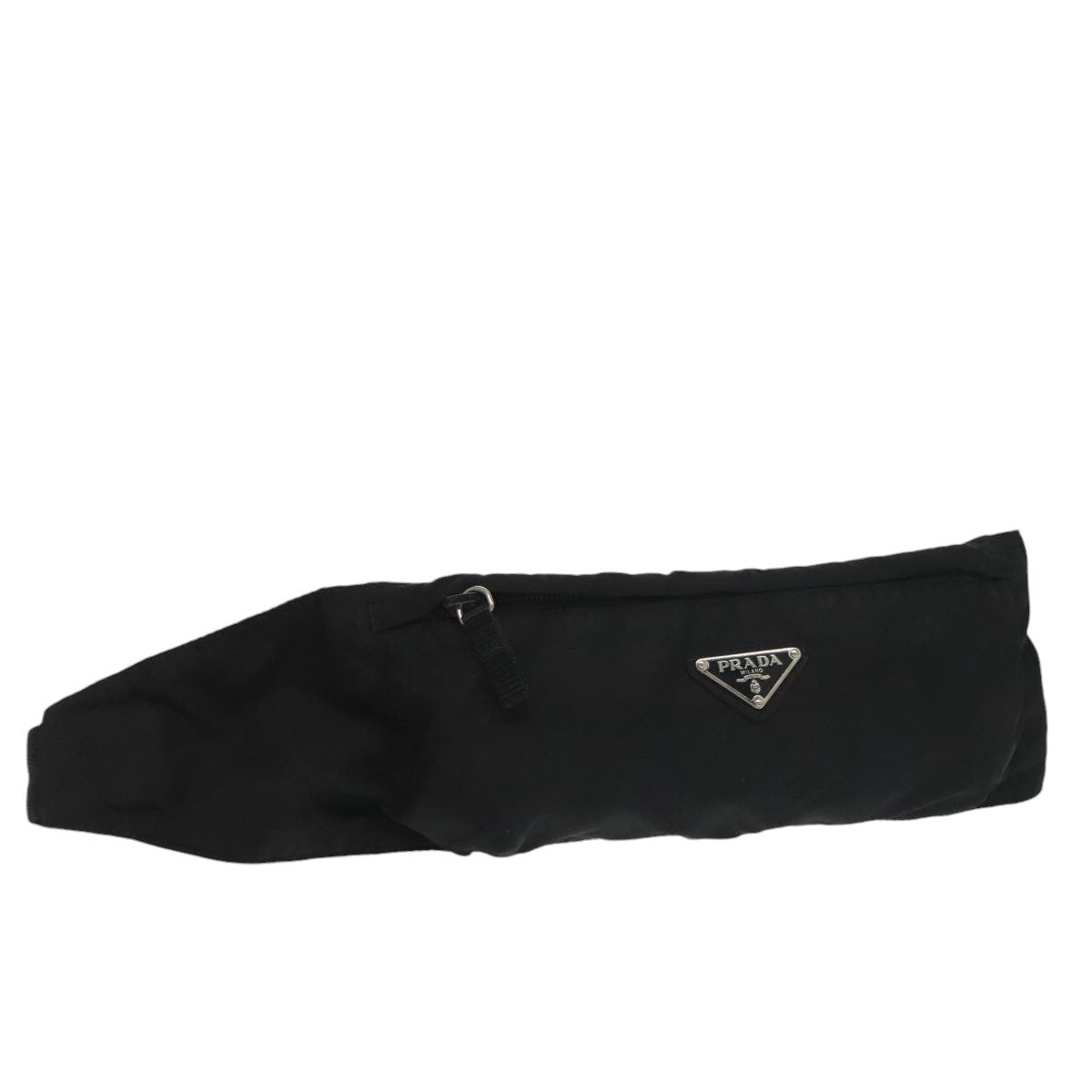 PRADA Waist bag Nylon Black Auth 99812