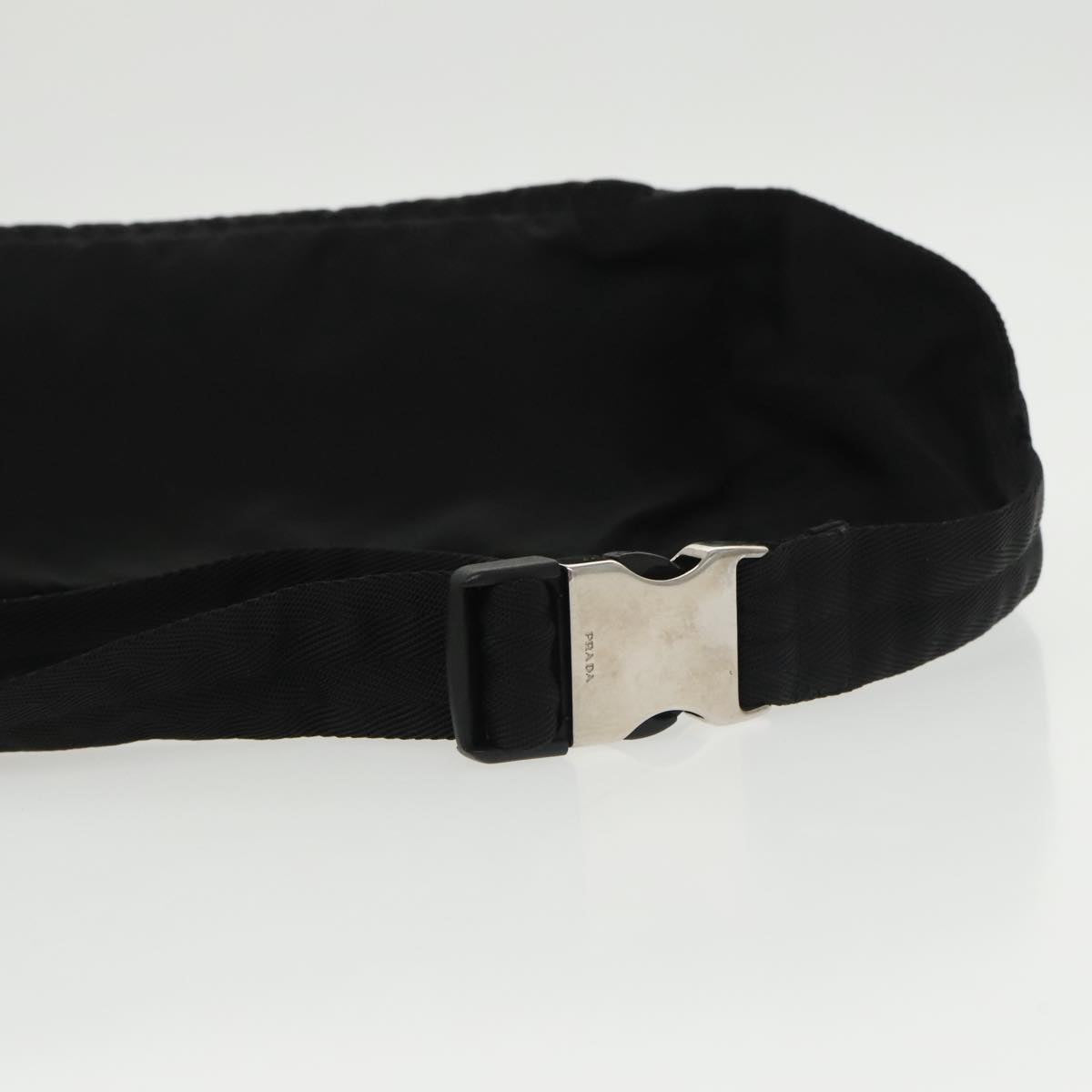 PRADA Waist bag Nylon Black Auth 99812