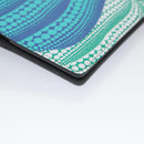 LOUIS VUITTON Monogram Yayoi Kusama Quverture Carnet Note Cover Blue Auth 99815SM-16
