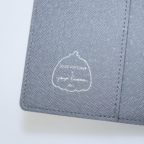 LOUIS VUITTON Monogram Yayoi Kusama Quverture Carnet Note Cover Blue Auth 99815SM