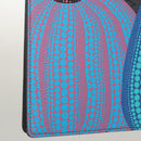 LOUIS VUITTON Monogram Yayoi Kusama Quverture Carnet Note Cover Blue Auth 99815SM-19