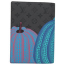 LOUIS VUITTON Monogram Yayoi Kusama Quverture Carnet Note Cover Blue Auth 99815SM-13