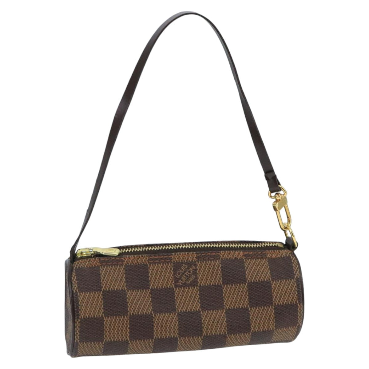 LOUIS VUITTON Damier Ebene Papillon Pouch LV Auth 99821