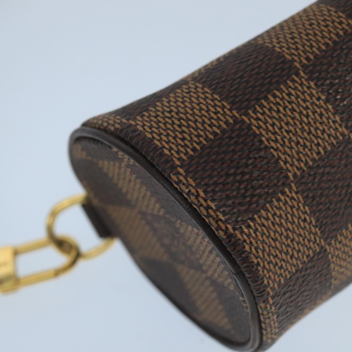 LOUIS VUITTON Damier Ebene Papillon Pouch LV Auth 99821