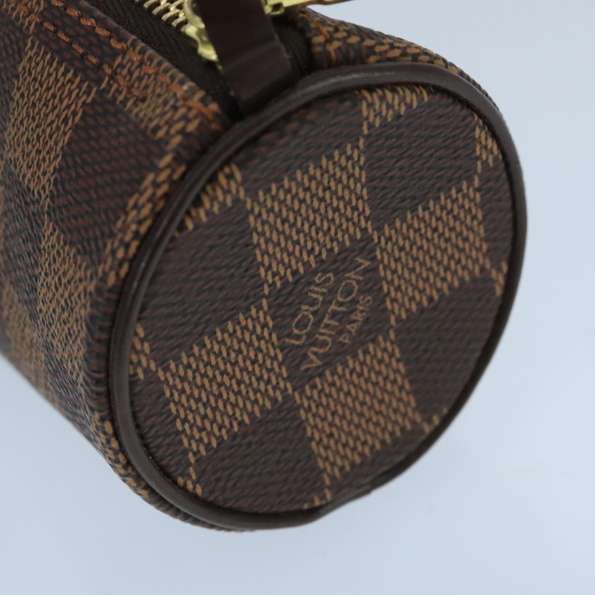 LOUIS VUITTON Damier Ebene Papillon Pouch LV Auth 99821