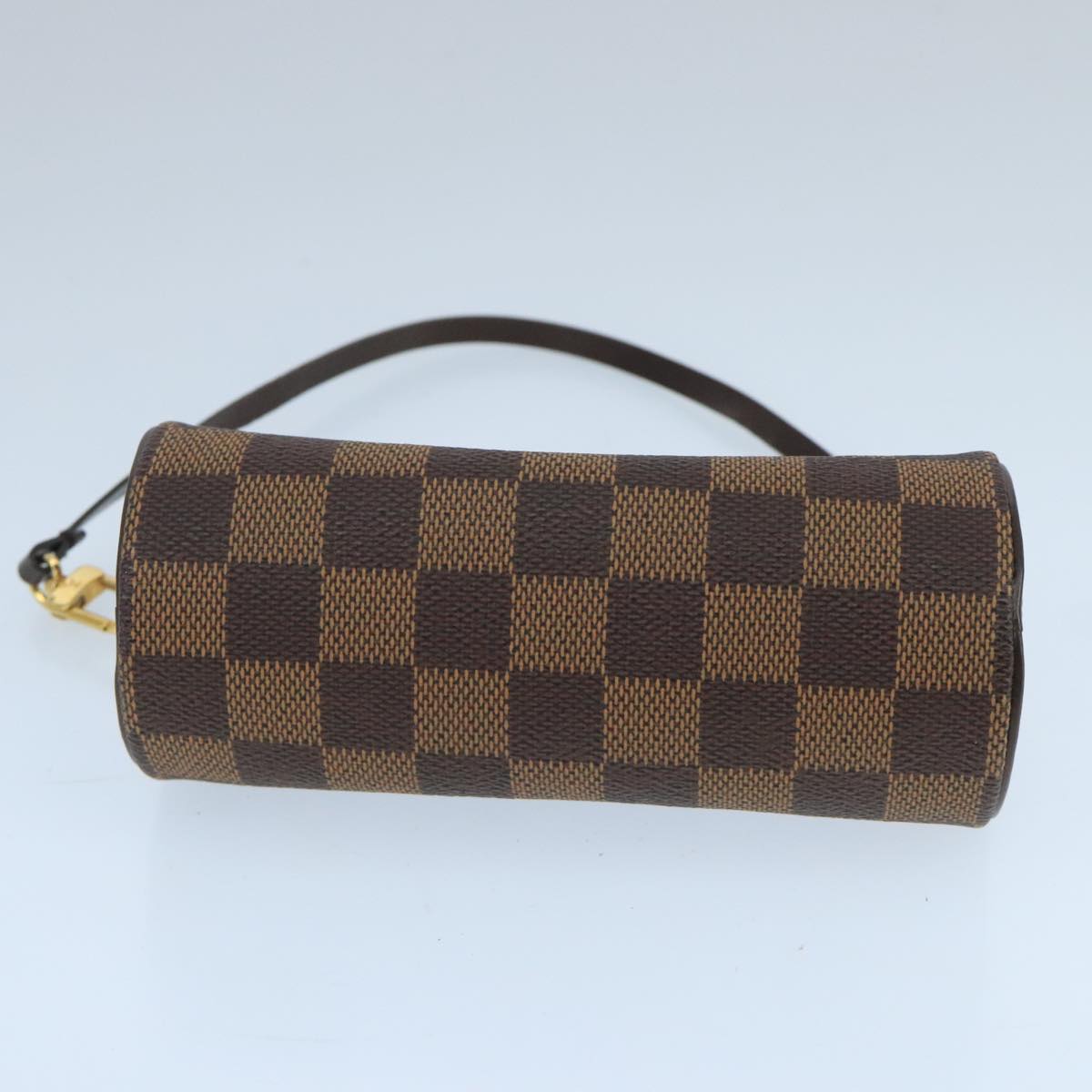 LOUIS VUITTON Damier Ebene Papillon Pouch LV Auth 99821